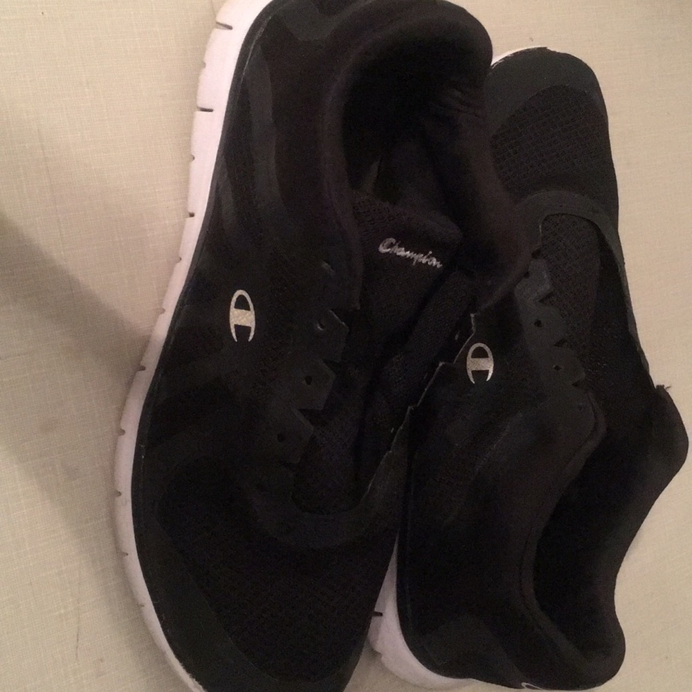 Black champion running/everyday shoes.